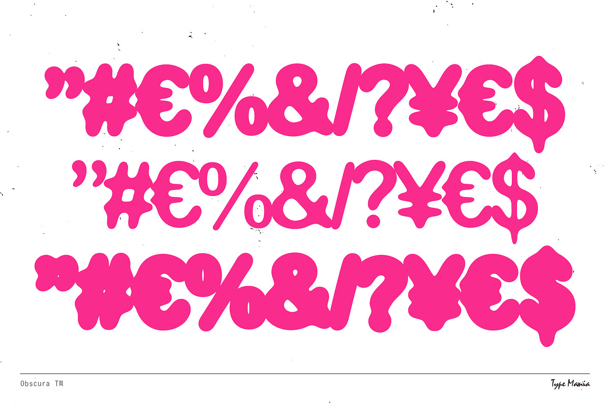 Obscura TM – Automatic Blurry Type, a Sans Serif Font by Type Mania (Photo 14 of 15)