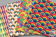 Rainbow Pride LGBTQ Gay Lesbian Love, a Pattern Graphic by Fine Purple Elephant (Thumbnail 2 of 5)