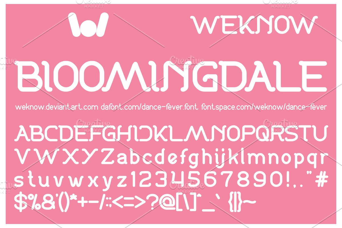 dance fever font preview 2