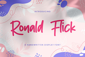 Ronald Flick - Handwritten Font