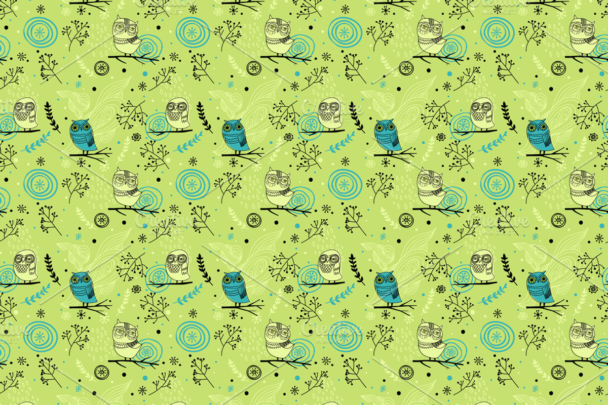 hand drawn owls, a Decorative Illustration by totokumi (Photo 3 of 3)