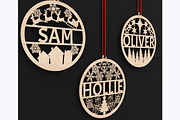Personalized Christmas Tree Baubles, an Object Graphic by ThemeXDigital (Thumbnail 3 of 9)