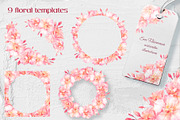 Oleander flower watercolor clipart, a Decorative Illustration by Eva Kleinman (Thumbnail 3 of 8)