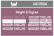 Mission Timeline font, a Font by weknow (Thumbnail 7 of 8)
