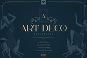 Art Deco Collection - Fonts, Vectors, a Serif Font by VP Fonts (Thumbnail 1 of 23)