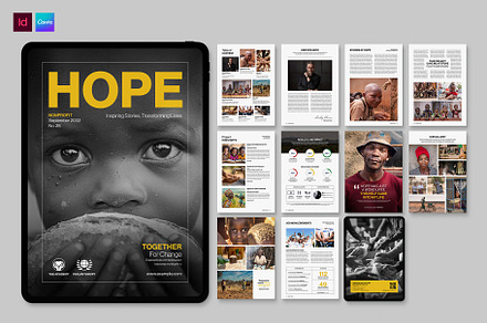Charity Ebook Template, a Magazine Template by BrandPacks