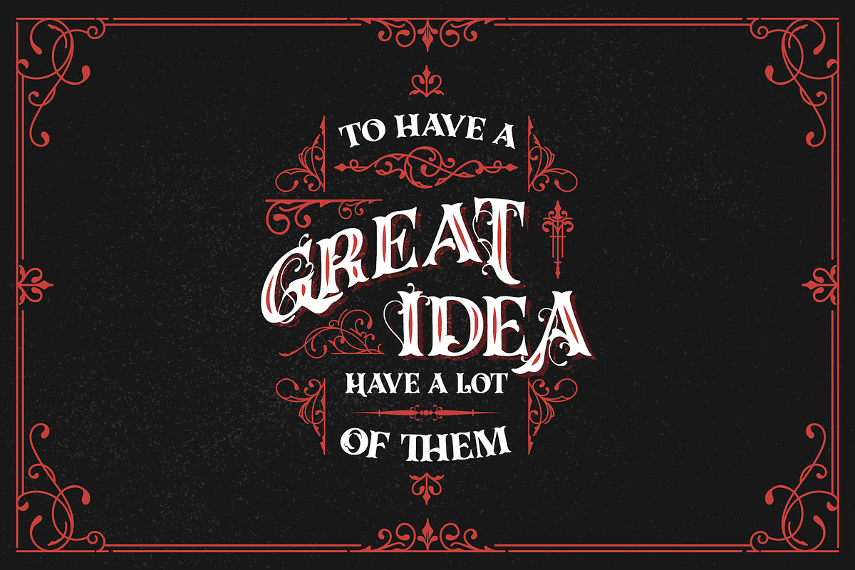 Dracolas, a Script Font by Vintage Division (Photo 2 of 10)