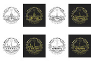 44 Linear City Badges, an Outline Icon by Kursat Unsal (Thumbnail 18 of 25)