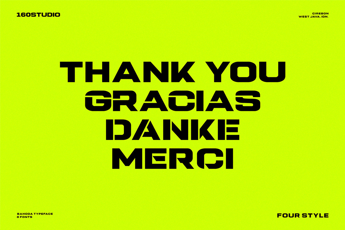 Bahoda Modern Logo Font Collection, a Sans Serif Font by 160 Studio (Photo 16 of 16)