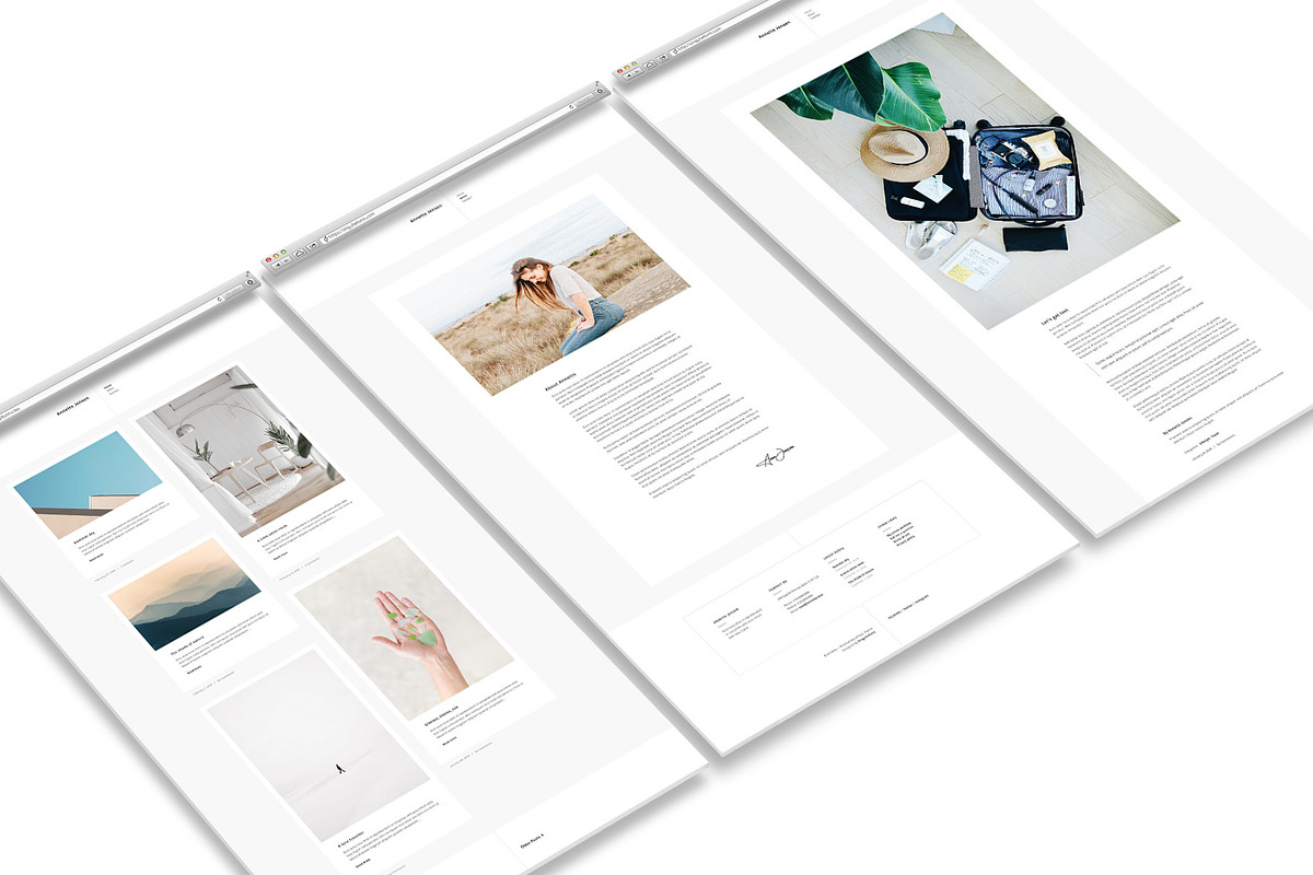 Annette - A Minimal Blog Theme, a WordPress Template by Singularform (Photo 2 of 3)