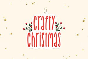 Crafty Christmas skinny font