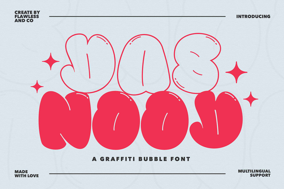 Dasnood - Graffiti Font, a Font by Flawless And Co (Photo 1 of 10)