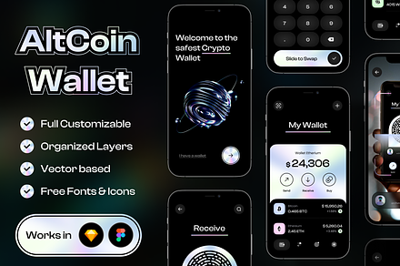 Banking Mobile App UI Kit, an UI Kit Template by Betush