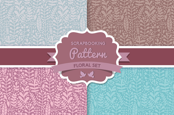 Herbs seamless pattern preview 6