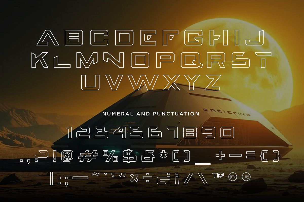 Luminas Sci-fi Futuristic Sans Font, a Sans Serif Font by SpiralShare Digital (Photo 3 of 4)