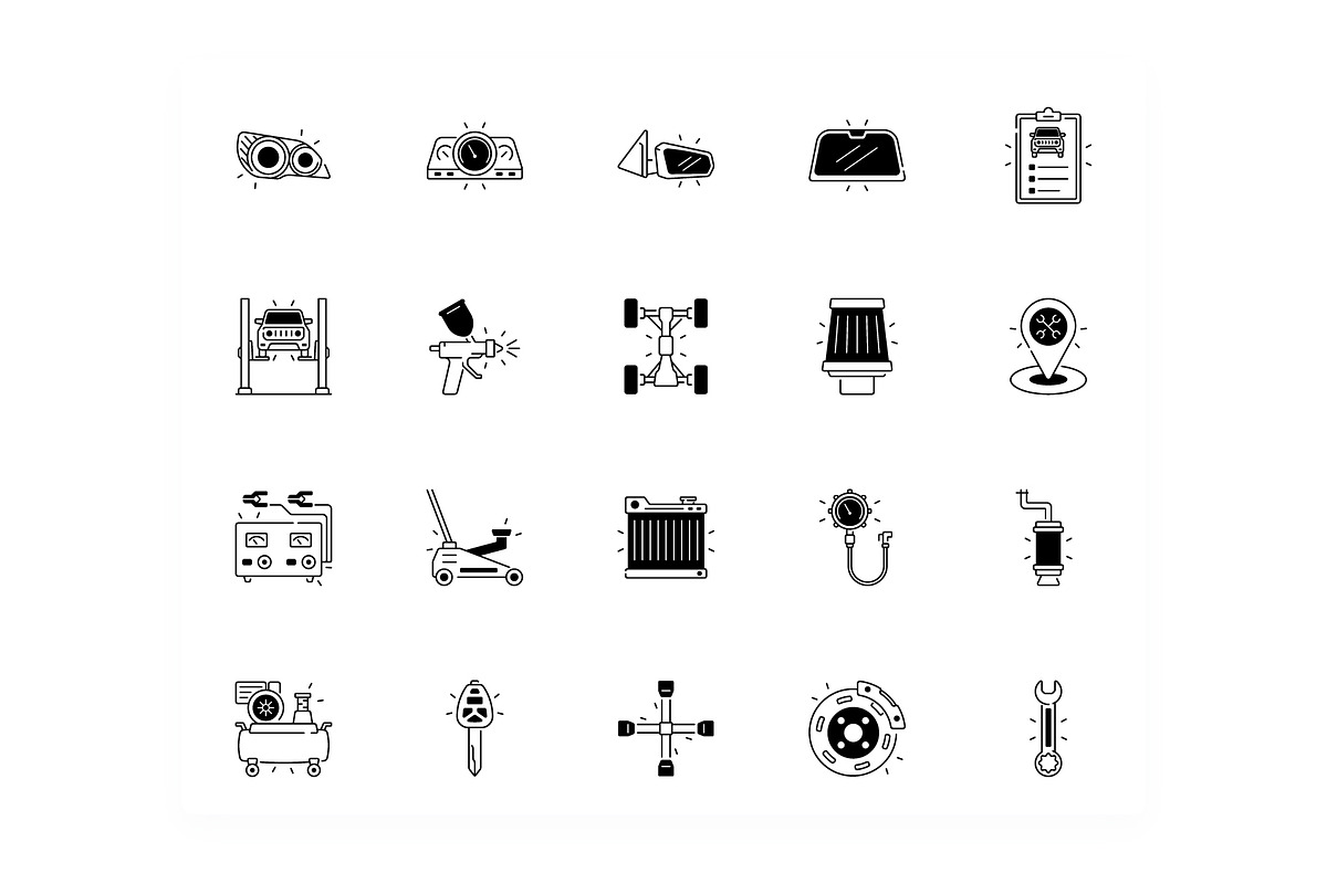 Car Garage Icons, an Icon by iconfield (Photo 5 of 5)