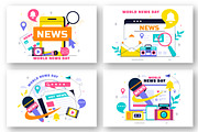 10 World News Day Illustration, an Object Illustration by denayunebgt (Thumbnail 2 of 4)