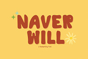 Naver will font, a Handwritten Font by JJuta (Thumbnail 1 of 5)