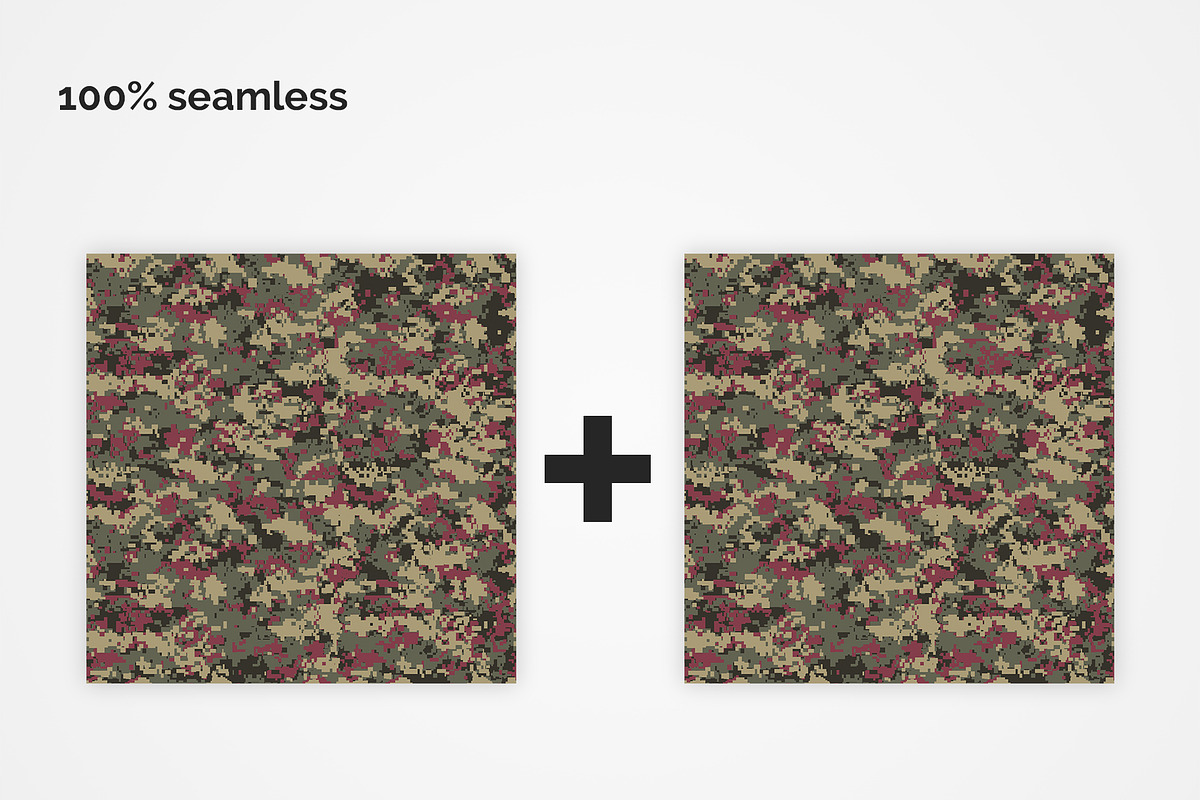 USA Pixel Camouflage Patterns, a Pattern Graphic by 3Y_Design (Photo 3 of 5)