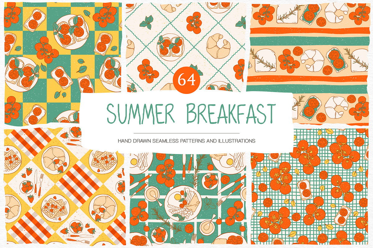 Summer Breakfast Collection, a Pattern Graphic by GVGraphics (Photo 1 of 14)
