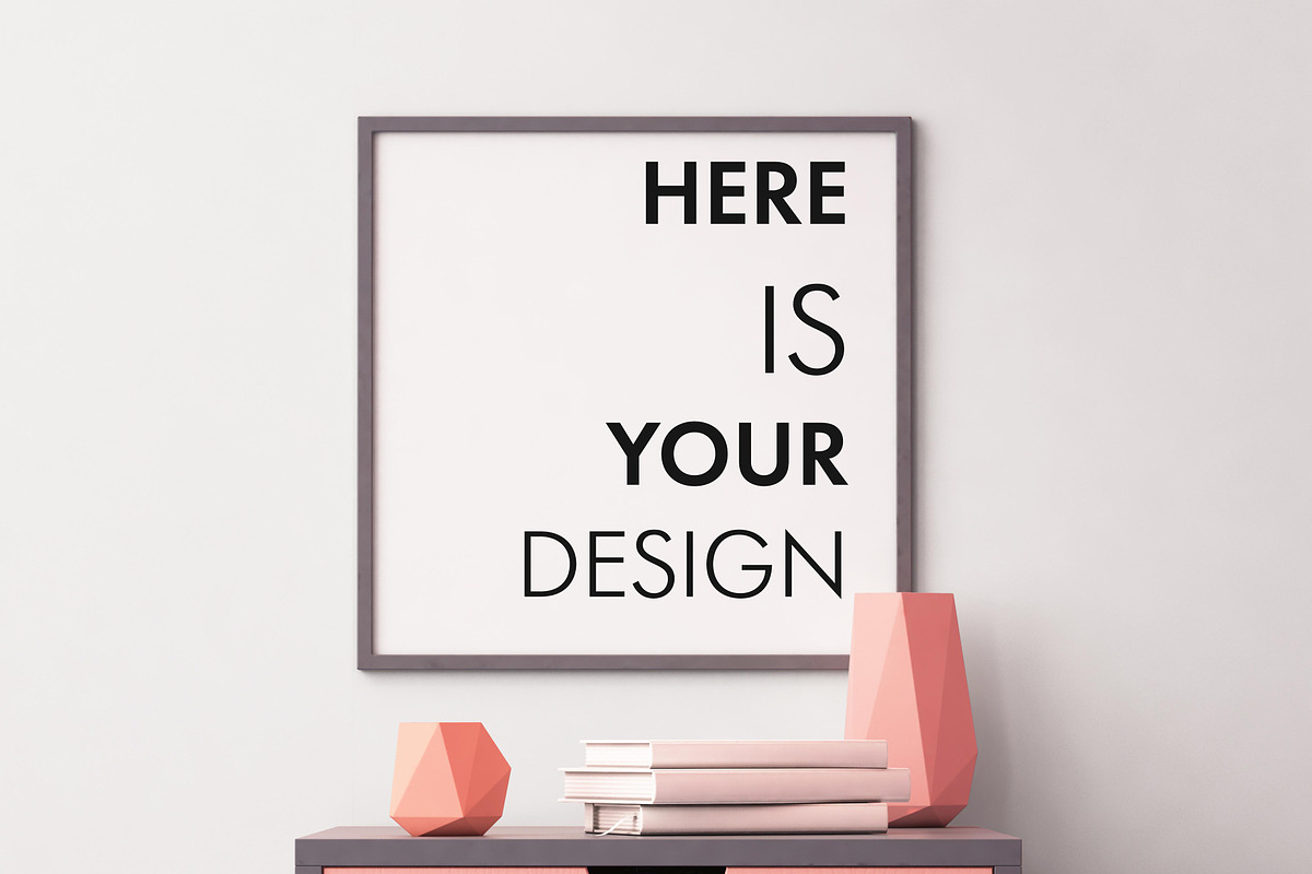 10 posters in the interior mock ups, a Print Template by FilL239