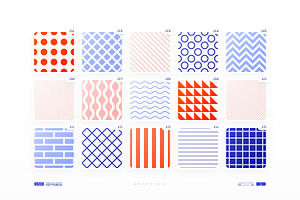 150 Geometric Seamless Patterns Set