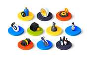 Isometric icons - Car Parts, Service, an Icon by sidmaydesign (Thumbnail 3 of 3)