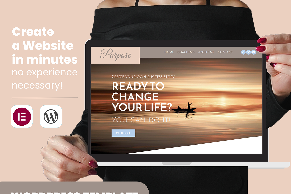 Boho wordpress elementor template, a WordPress Template by myvisuell.de Webdesign (Photo 7 of 8)