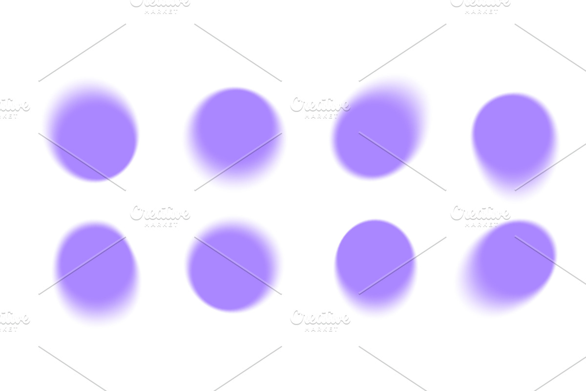 Y2K aura blur circle shapes with, an Illustration by YuliiaOsadcha