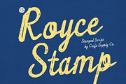 CS Royce Stamp, a Script Font by Craft Supply Co. (Thumbnail 1 of 8)