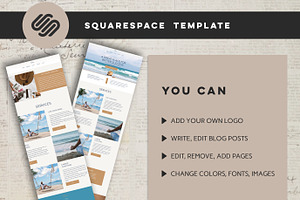 SQUARESPACE LIFE COACH Website