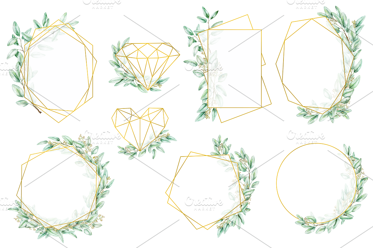 Eucalyptus Watercolor Illustrations, a Decorative Illustration by DioFlow (Photo 8 of 11)