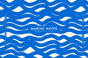 Marine Waves, a Pattern Graphic by MalyskaStudio