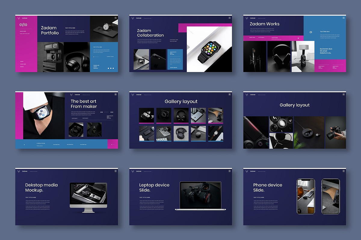 Zadam – Business PowerPoint Template, a Presentation Template by Dens Creative Studio (Photo 4 of 6)