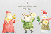 Santa, Deer & Snowman: Christmas, an Animal Illustration by the_myro (Thumbnail 2 of 5)