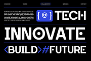 Fazero - Futuristic Tech Sans Serif, a Sans Serif Font by Font Liner (Thumbnail 2 of 10)