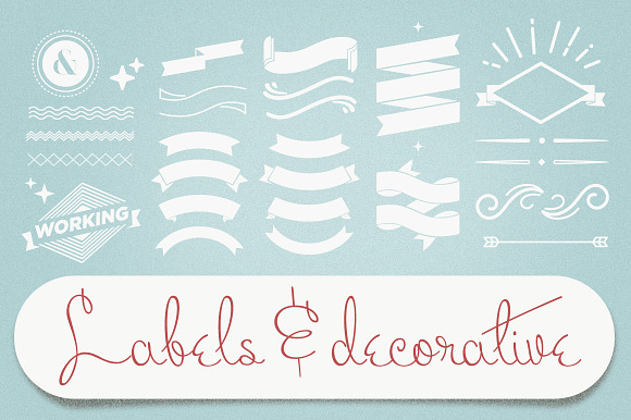 Labels & Decorative Vectors preview 4