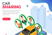 Car Sharing Service Concepts, a Person Illustration by TAlex (Thumbnail 6 of 6)