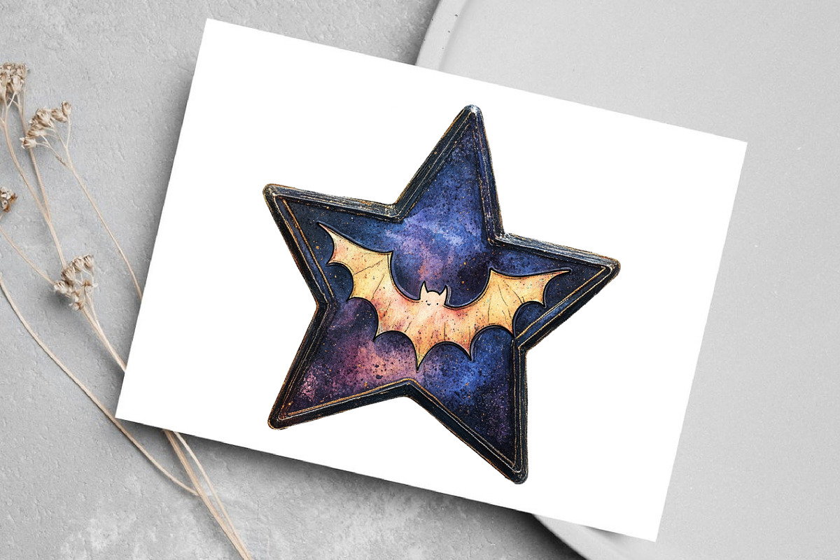 Iridescent Halloween Clipart, an Illustration by Canvas Craft (Photo 5 of 7)