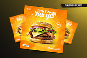 Fast Food Instagram Post Template, a Social Media Template by Yunus Ahmad (Thumbnail 2 of 5)