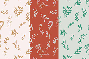 Hand Drawn Botanical Branches Vector, a Pattern Graphic by NayaChu
