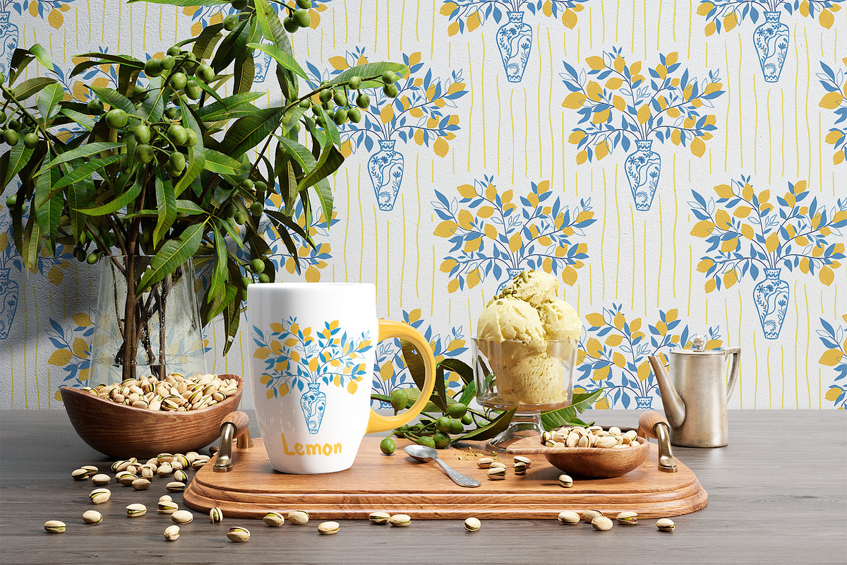 Limoncello - summer Amalfi patterns, a Pattern Graphic by Tani Kuzminka (Photo 15 of 24)