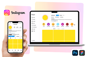 Instagram Branding Kit PSD Figma