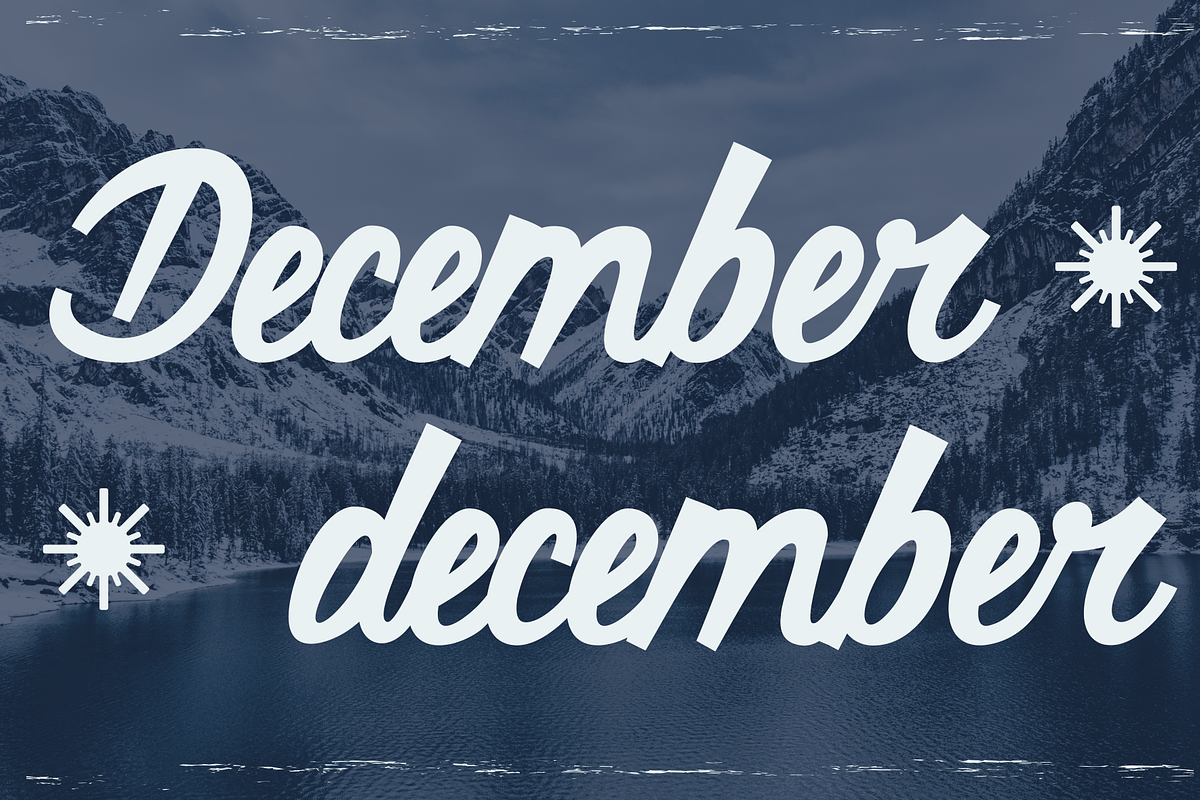 Twinkling Stars - A Modern Script Ch, a Script Font by Marvadesign (Photo 5 of 6)