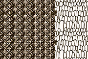 6 Black Sketched Seamless Patterns, a Pattern Graphic by Olya Creative (Thumbnail 3 of 4)
