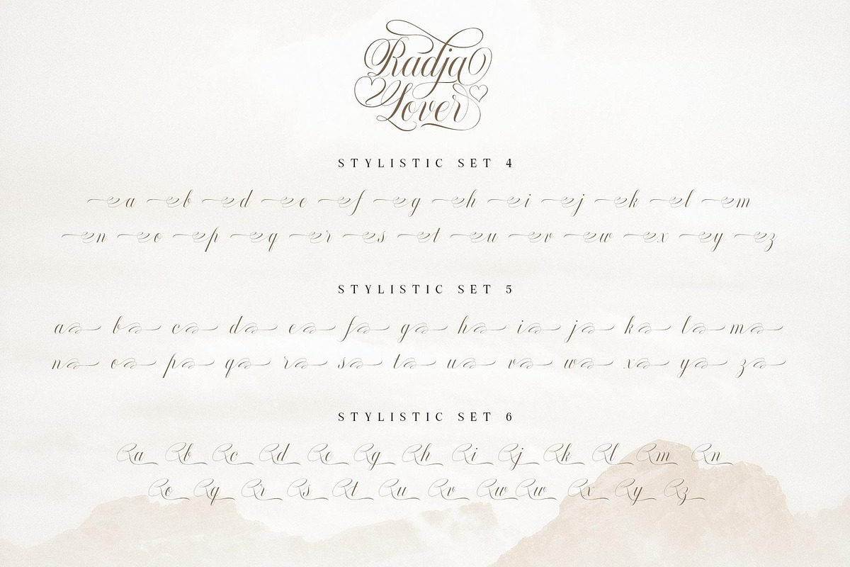 Radja Lover Script, a Script Font by alit design (Photo 15 of 20)