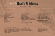 Ultimate Health and Fitness Planner, a Stationery Template by Amit Debnath (Thumbnail 2 of 10)
