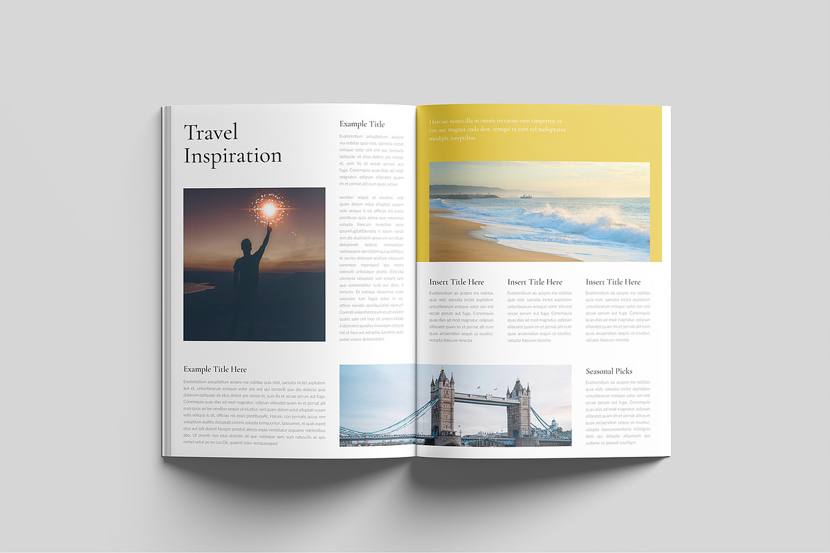 Travel Magazine Template preview 4