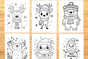 Christmas Coloring Book for Kids, a Seasonal Illustration by LA Design (Thumbnail 2 of 10)