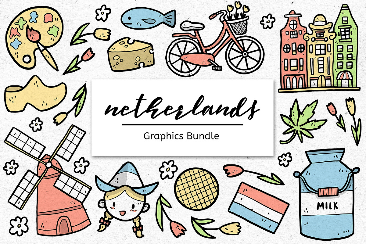 Netherlands Graphics Bundle, an Object Graphic by voidea